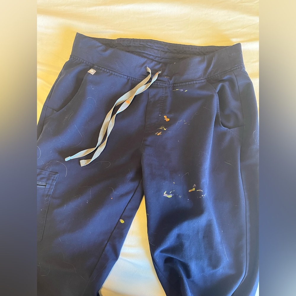 Figs navy blue joggers